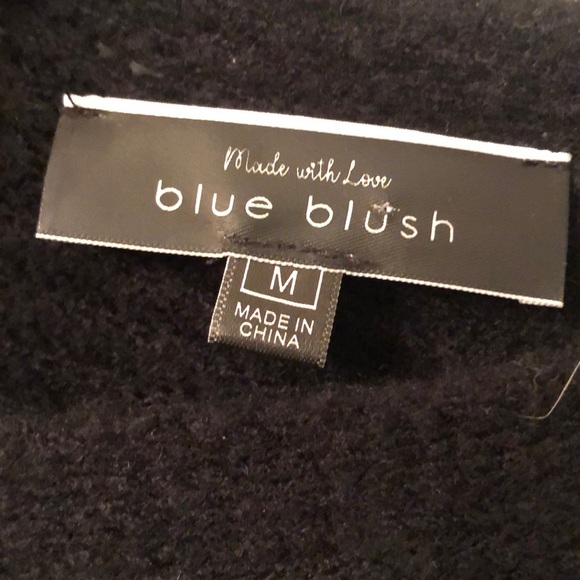 Blue Blush off the shoulder sweater dress M - Picture 3 of 4